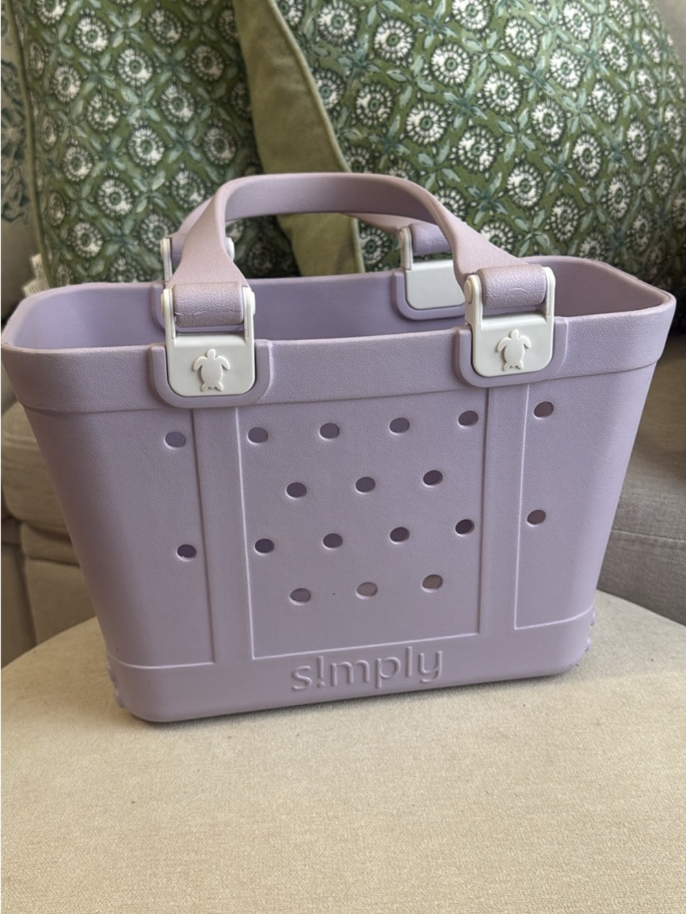 Simply Lilac Tote Bag with Top Handles